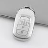 TPU Key Case for Honda Fits New Custom JF5 New Vezel New Accord [Kinotaka] Vehicles N-BOX JF6, Stepwgn, ZR-V, Freed, (Silver)