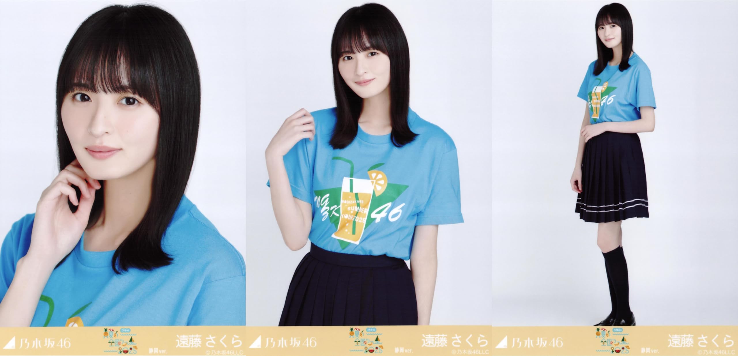 

Nogizaka46 Raw Photo Midsummer National Tour 2025 T-shirt Shizuoka version 3-piece set Sakura Endo