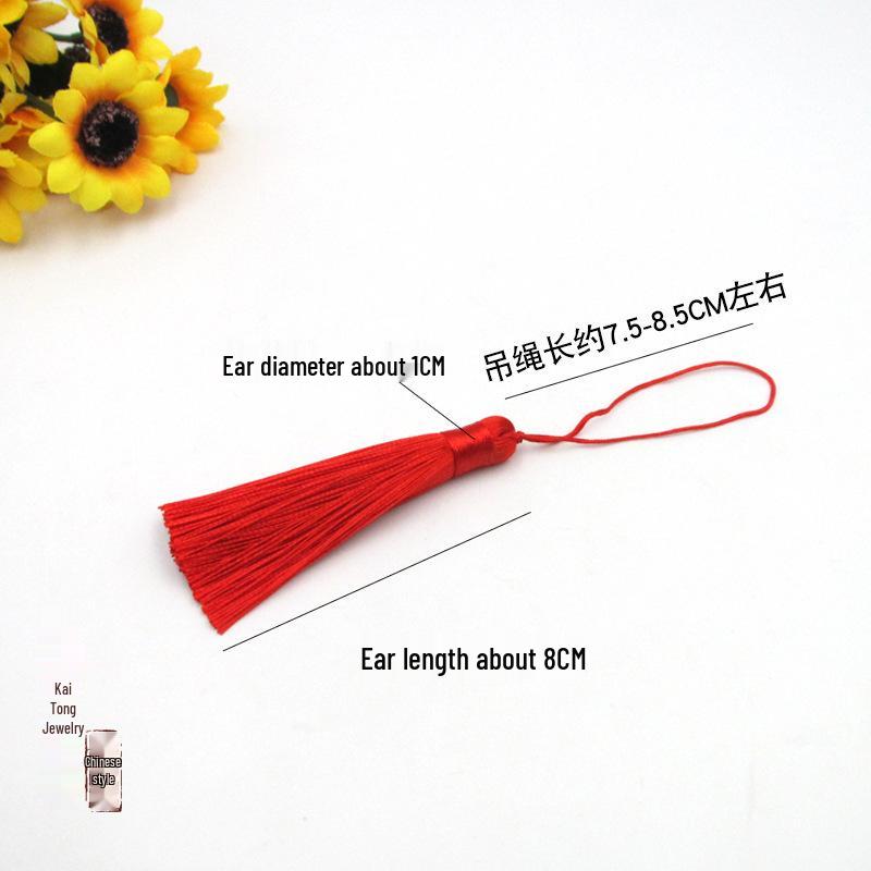 8cm Closed Loop Hanging Cord: Chubby Bookmark & Pillow Tassel