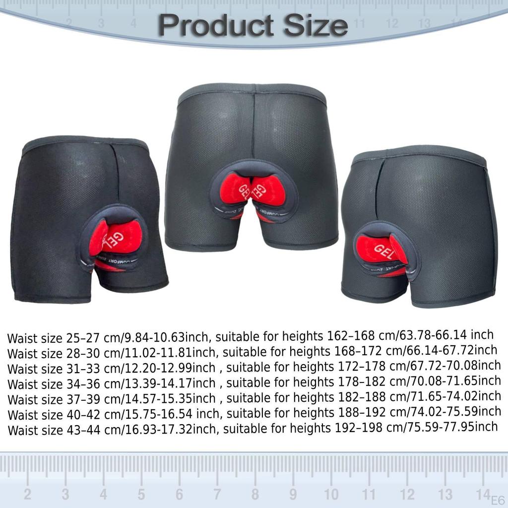 Shorts Bicycle Riding Compression Padded Bike Breathable Biker Briefs Shock Absorbent
