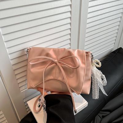 Bag Femininity Bow Small Square Bag New High Value Fashion Women's Bag Ins Trendy Fashion Shoulder Bag
