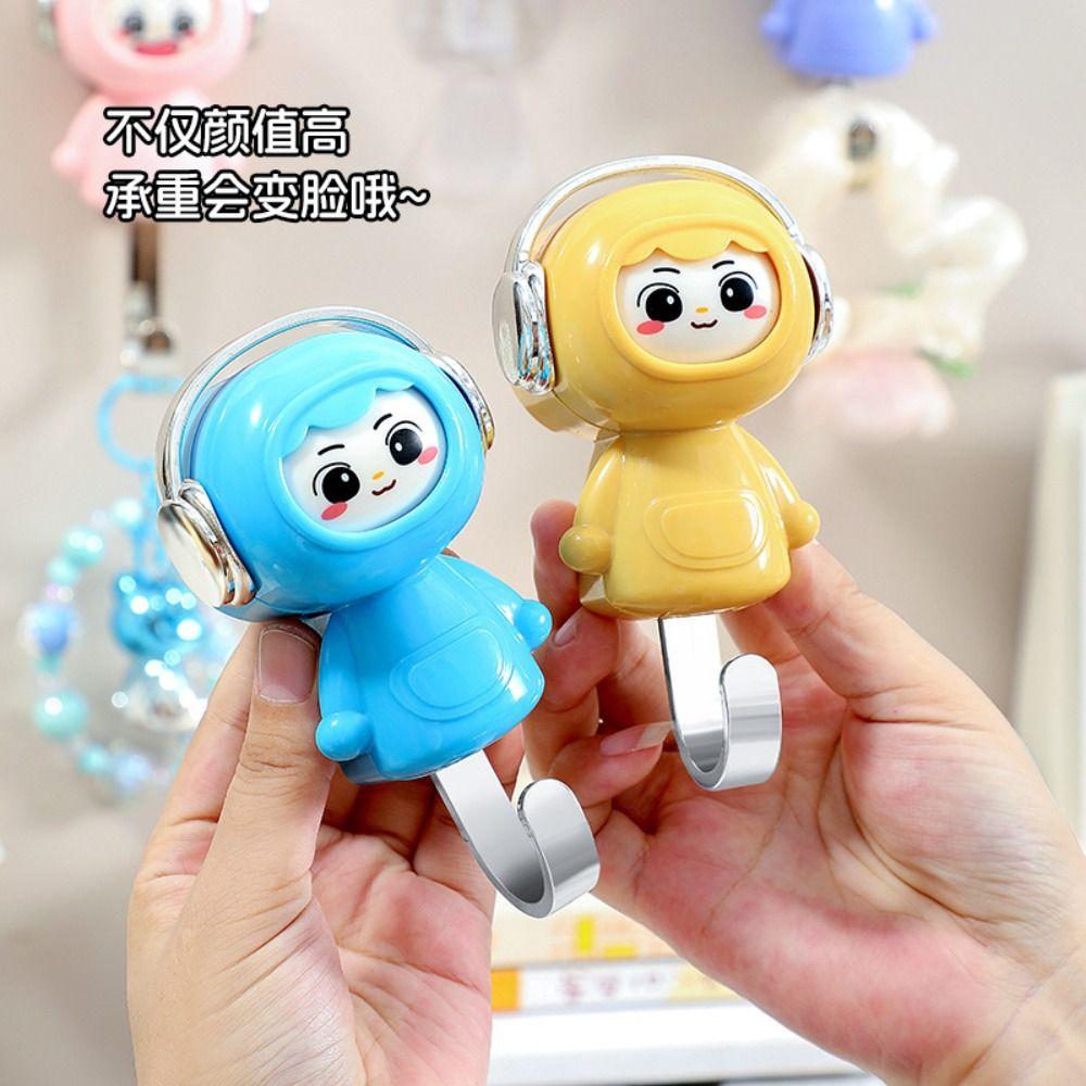 Creative Female Face Changing Hook Self-Adhesive Seamless Clothes Hook Sundries Organizer Accessories Household