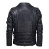 Men's Windproof PU Leather Jacket with Multiple Zippers - European & American Style Outerwear