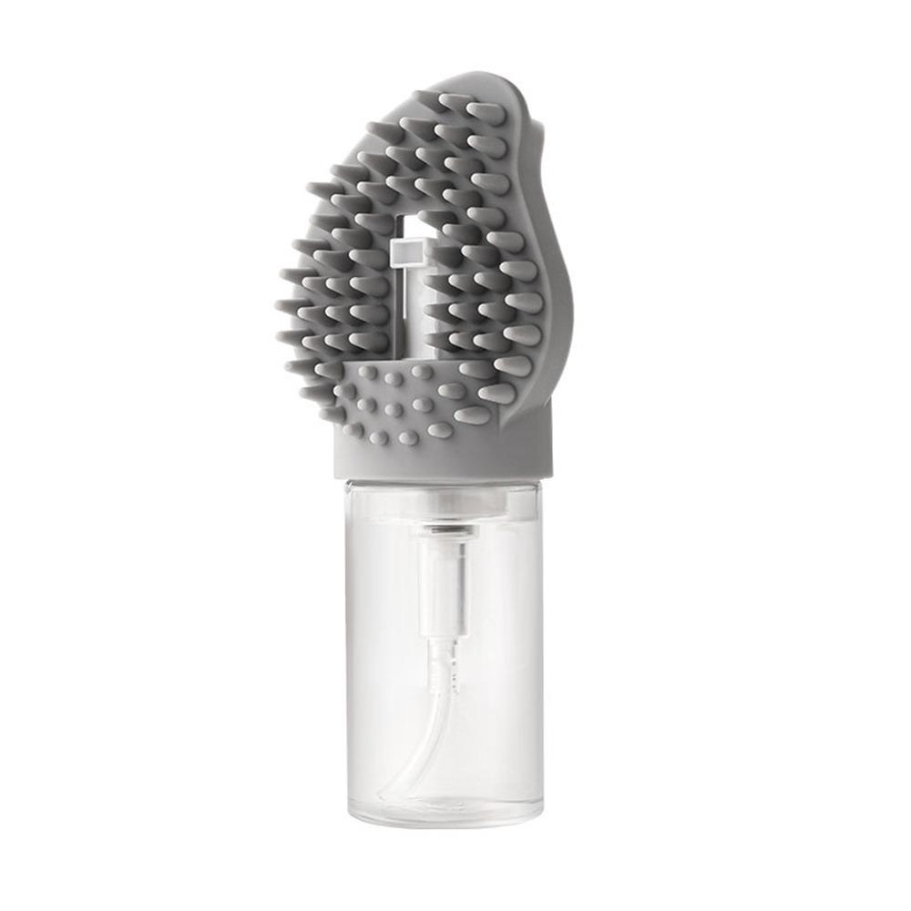 

Расческа для кошек против пуха с функцией пара и дозатором мыла, расческа для собак, расческа для удаления шерсти домашних животных, массаж для питомцев Grey-A