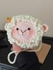 Handwoven Mini Sheep Crossbody Bag With Soft Yarn For Kids And Casual Use