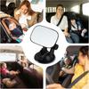 Car Rearview Mirror Wide View Safety Mirror For Windshield Infant Car Seats Clear Reflection 360-Degree Rotatable Adjustable