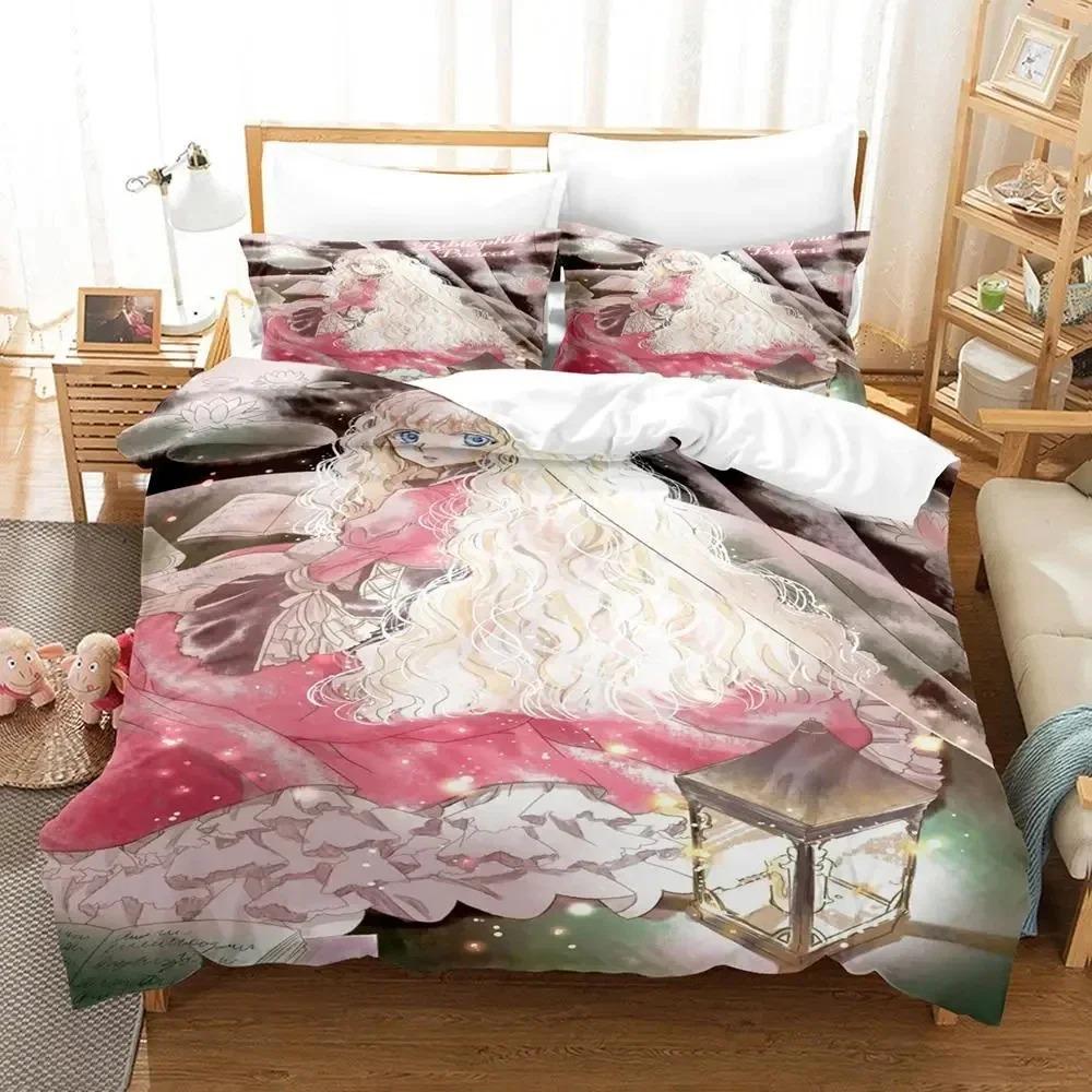 3D Print Anime Bibliophile Princess Bedding Set Duvet Cover Bed Set Quilt Cover Pillowcase Comforter King Queen Size Boys Adult