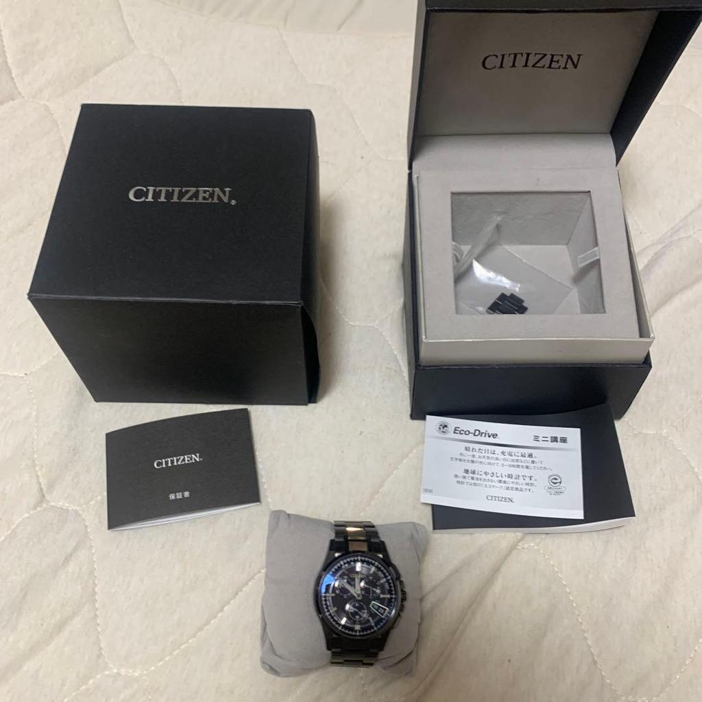 Used CITIZEN Attesa Chronograph Solar Radio-controlled Watch Eco-Drive