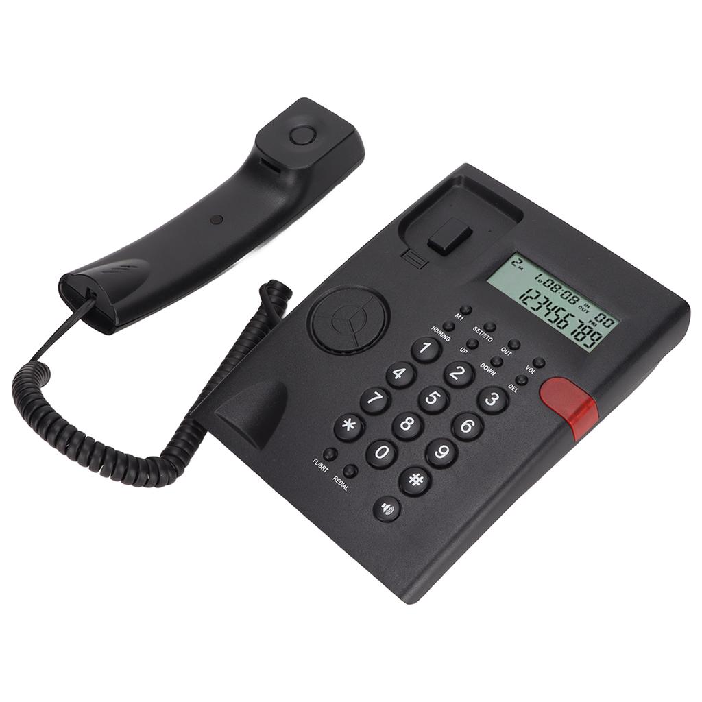 K010A 1 Corded Phone Caller ID Function Hands Free Calling Desktop Landline Phone for Home Office Hotel