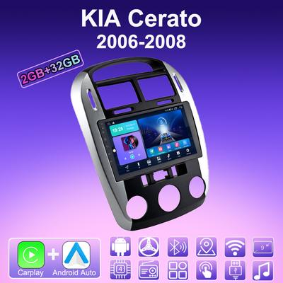 2 DIN Android Carplay Car Radio For KIA Cerato 2006-2008 Multimedia Player Head Unit Stereo GPS Navigation BT WIFI 2+32GB
