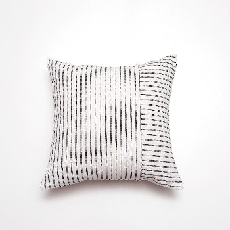

Polyester-cotton Striped Three-dimensional Sofa Pillow Cushion Cover for Living Room and Bedroom, Soft, Natural and Skin-friendly Cushion Cover 45 * 45cm (excluding core)