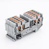 PT25 Spring Loaded Terminal Block 4 Conductor Quattro Push In Plug 1/10PCS Din Rail Fit for DIY Electronics Projects