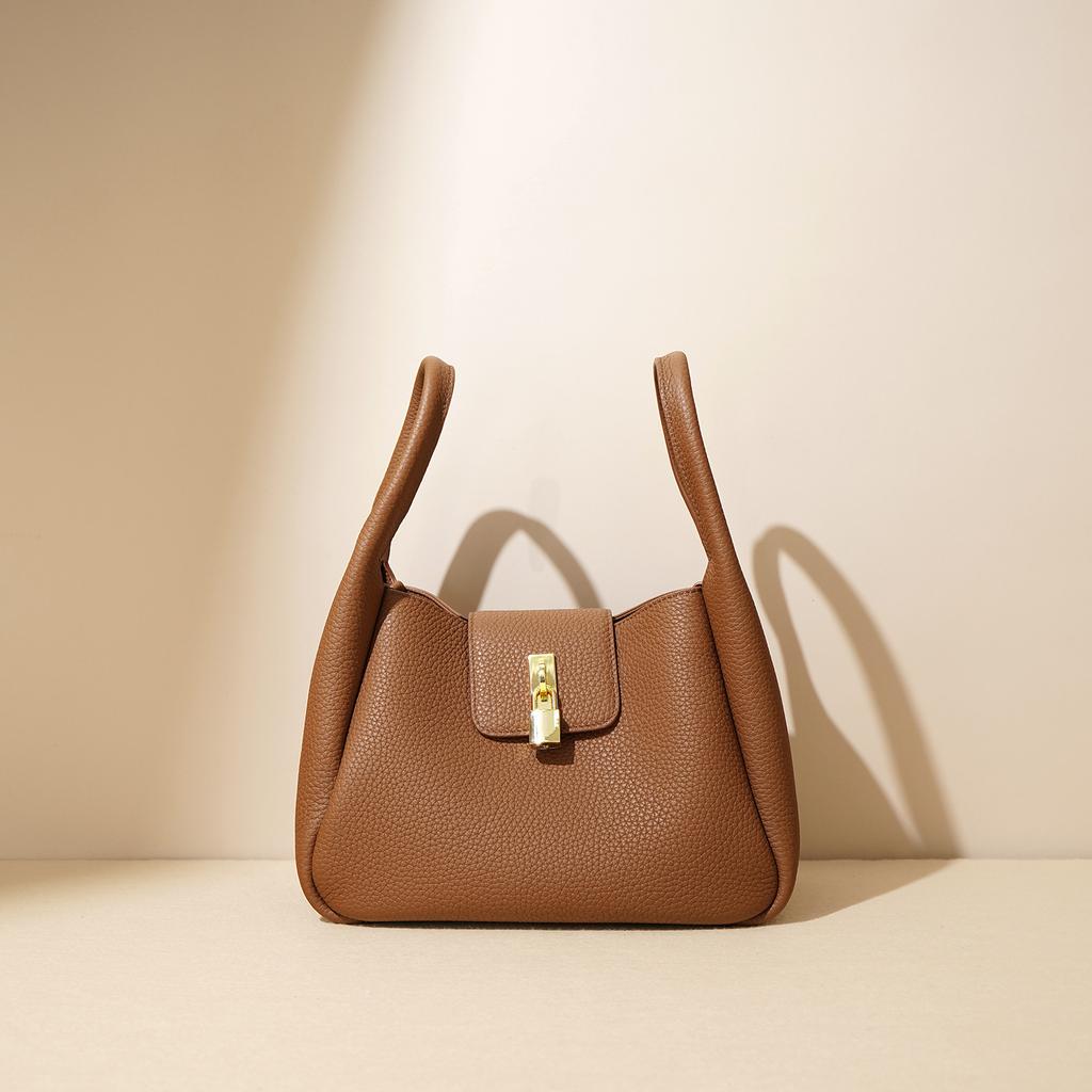 Cowhide New Women's Bag Crossbody Bucket Bag Handbag