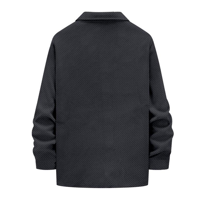 2025 European & American Slim Fit Heavyweight Twill Men's Autumn Long Sleeve Lapel Jacket