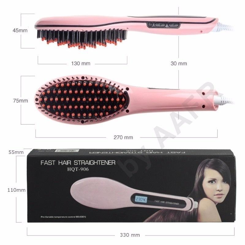 Elektrischer Haarglätter LCD-Ionenbürste Automatisches Haarstyling-Tool