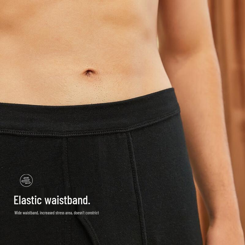 Langsha Men's 100% Cotton Thin Thermal Underpants