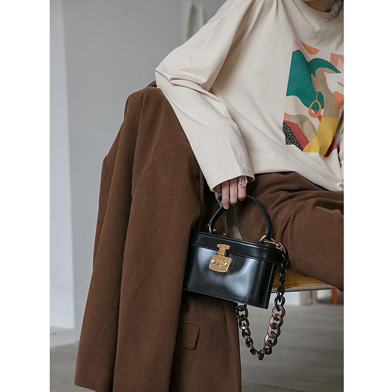 Hirsionsan Vintage Printed Long Sleeve T-shirt Women Loose 100% Cotton O-neck Tees Female Chic Aesthetic Graphic Pullover 2023