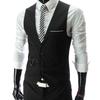 Korean Slim Fit V-Neck Men's Three-Button Suit Vest - Trendy British Business Waistcoat