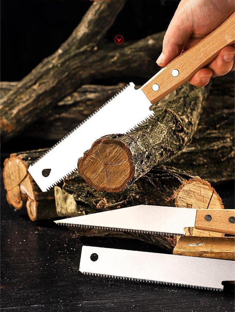 Hand Saw 6-inch Double-sided Saw Flexible Blade for Flush Cutting Household Woodworking Tools Fine Tooth Precision Flat Saws