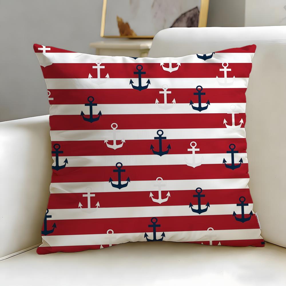 classic theme ocean sailor Cushion Cover Soft & Easy-Wash Pillow Case – Versatile for Couch, Bed, Travel and Office