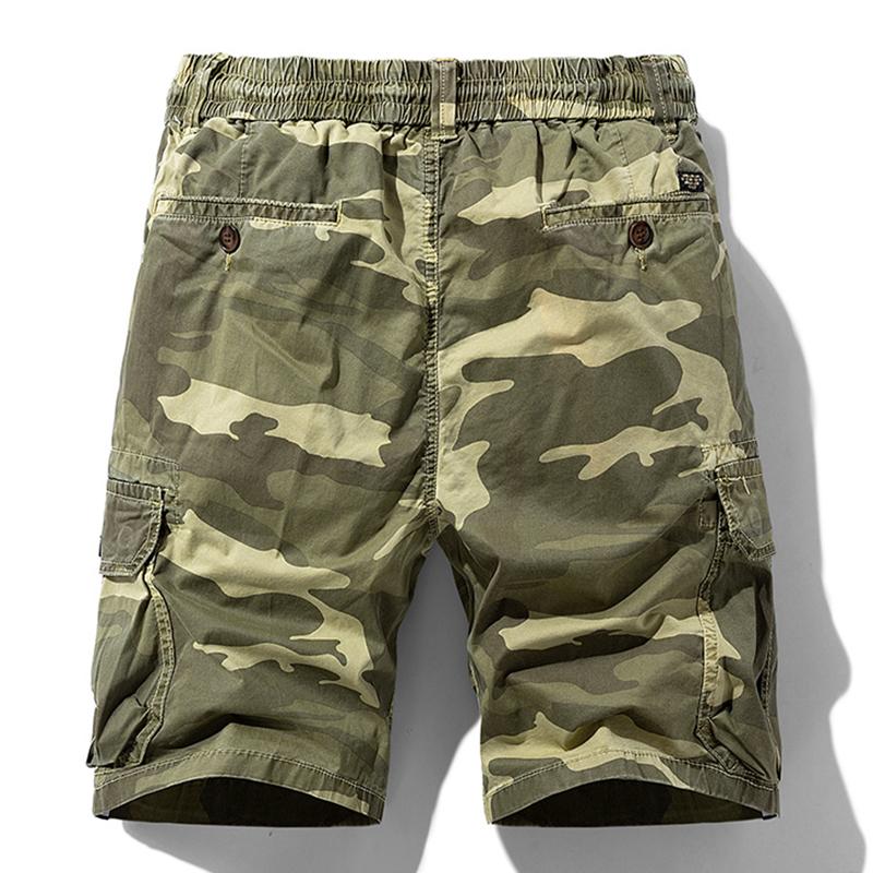 Summer Men Cotton Cargo Shorts Men's Fashion Multi-pocket Casual Shorts Pants Outwear Breathable Joggers Shorts Male