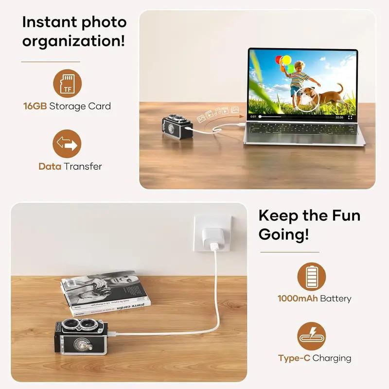 12MP 1080P Mini Classic Retro Digital Camera CCD Vintage Camera Full HD Travel Portable Small Camera