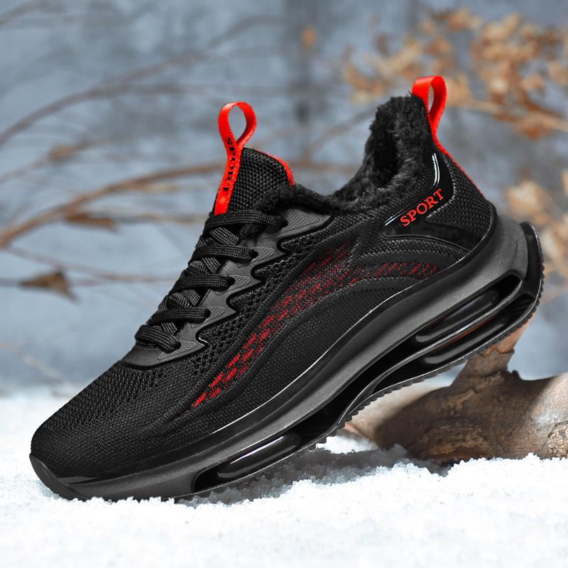 Stivali da uomo 2024 Nuove pantofole invernali Calde scarpe da uomo Impermeabili antiscivolo Sneakers in peluche Scarpe da tennis maschili Stivali da uomo Sneakers invernali