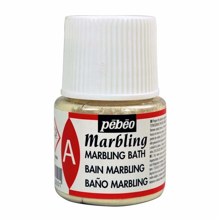 Pebeo Paint Additive - 192000 - 35g Marbling Bath Bottle - Marbling On Clear and Porous Surfaces - 35g