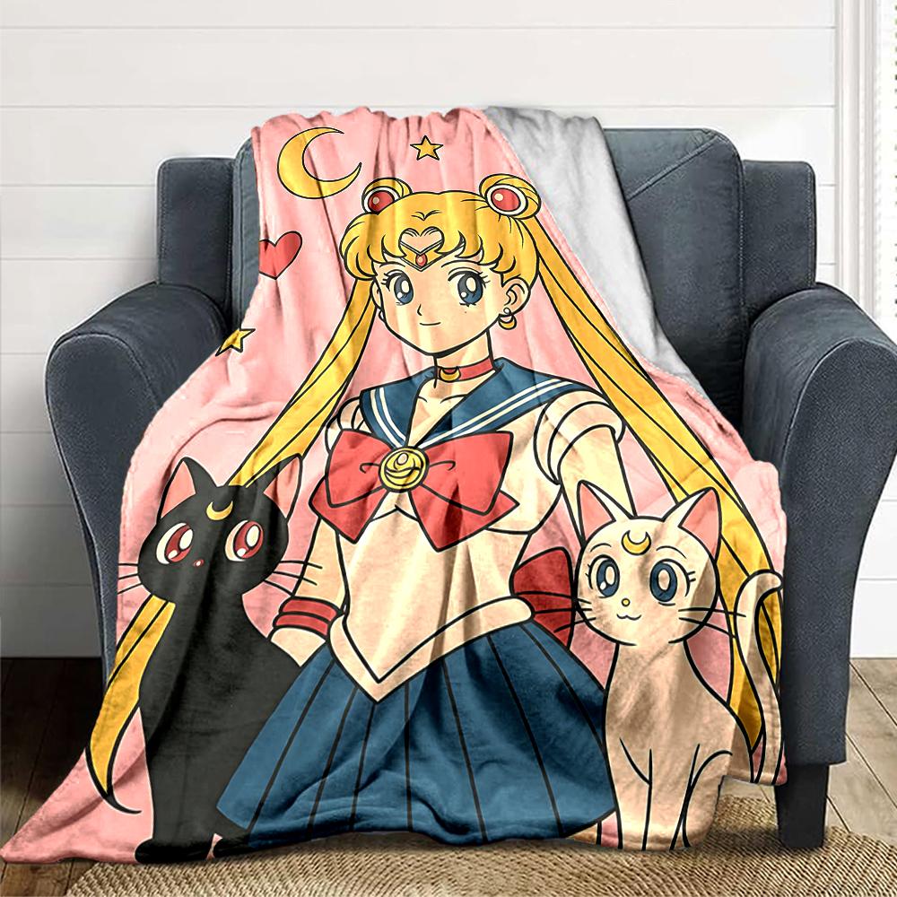 1Pc Magical Guardian Angel Blanket For Couch Bed Plush Cozy Fuzzy Blanket Super Soft Warm Blankets For Fall And Winter 0918244