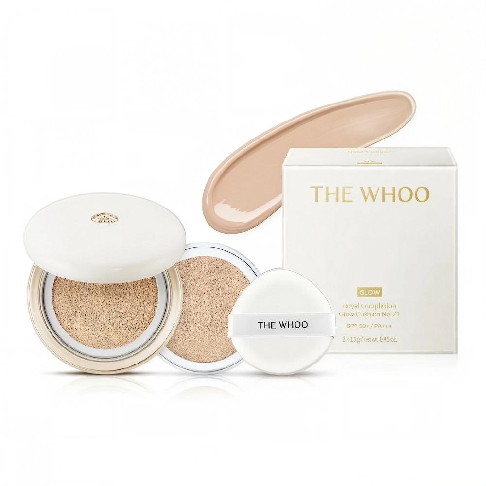 The Whoo Royal Complexion Glow Cushion Set Main+refill No. 21