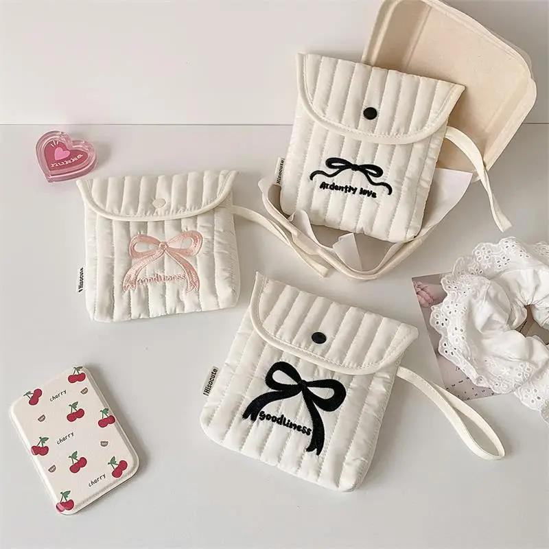 Portable Sanitary Napkin Bag | Cute Cherry (Large Capacity Hand-held Cosmetic Organizer Gift)