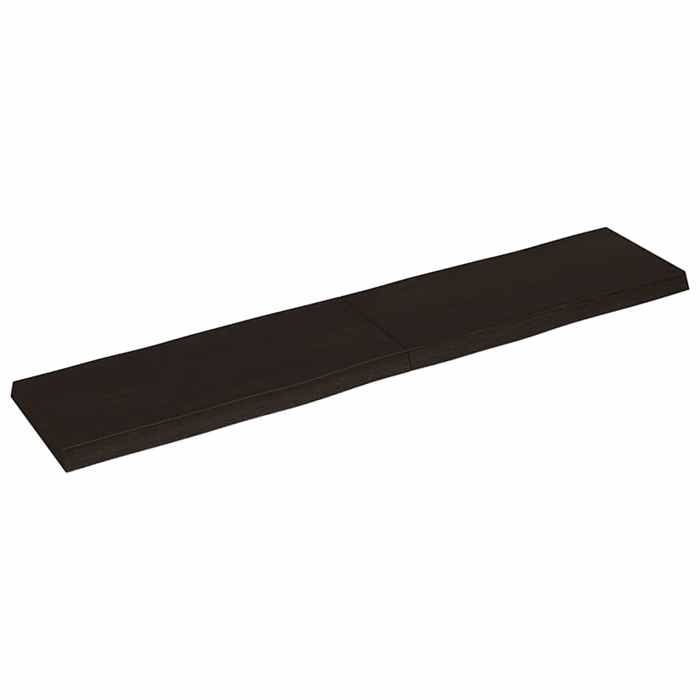 VidaXL Dessus de table bois chêne massif traité bordure assortie 364041