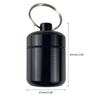 Keychain for Pill Holder Portable Aluminum Alloy Waterproof for Pill Box Mini for Pill for Case for Outdoor Travel for P