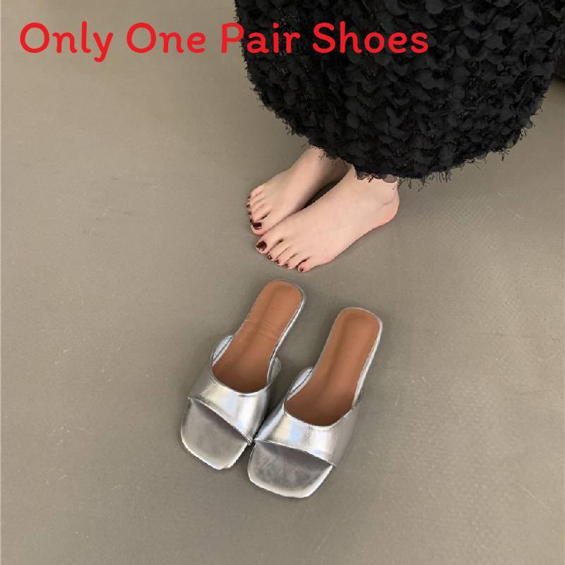 Loafer Slipon Shoes For Women With Synthetic Leather Durable Rubber Sole Summer Casual Flat