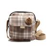 Woolen Plaid Retro Small Square Bag Niche Casual Shoulder Bag Messenger Bag Popular Bag