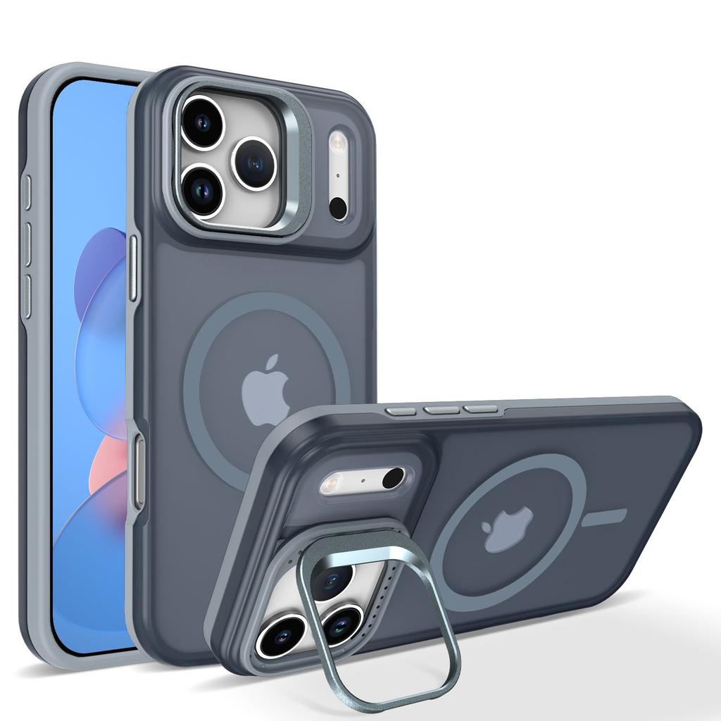 For IPhone 17 Pro Magnetic Phone Case Lens Bracket for Apple Air Skin Feel Anti Drop Protective Case