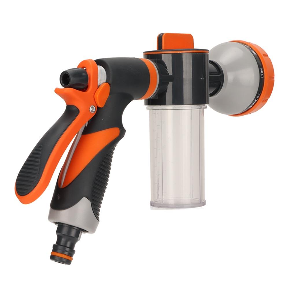 Adjustable Garden Hose Nozzle 8 Modes Hose Sprayer with Soap Dispenser  Garden Care