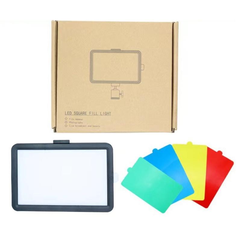 

LED Photo Studio Lights 2700-6000K Adjustable Brightness USB Power Optional Tripod And Color Filters For Video Recording 6 inches