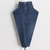 2025 Summer Street Style Denim Skirt: Women's Long Skirt with Unique Personality and Big Pocket Design