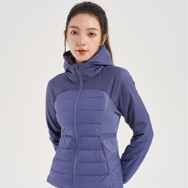 New Winter 90 White Duck Down Slim Yoga Top Running Light Turtleneck Hooded Cotton Jacket Sports and Leisure Down Jacket