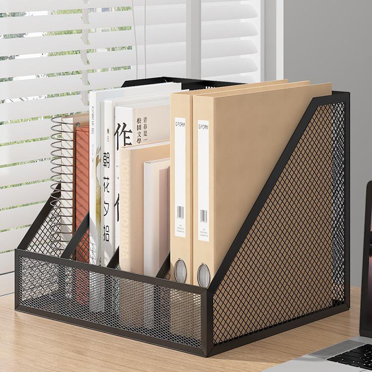 Metal Office Desk File and Bookshelf Organizer