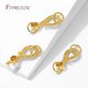 2/4Pcs 18K Gold Plated Brass Clasps For Jewelry Making,Fasteners For Bracelets Connectors Accessories,DIY Necklace Clasps