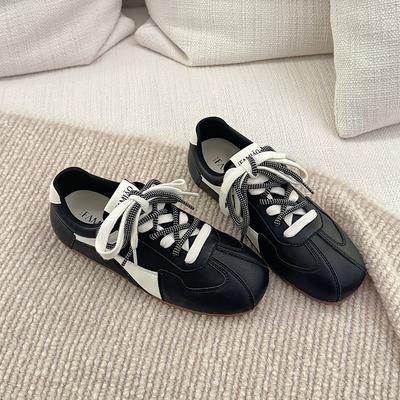 Scarpe Basse da Donna Nuove Autunnali in Pelle Scarpe da Donna Allenamento Morale Casual Piatte da Donna Suola Morbida Zapatos De Mujer