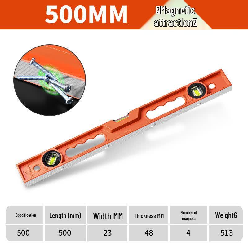 Strong Magnetic Cast Aluminum Level Ruler