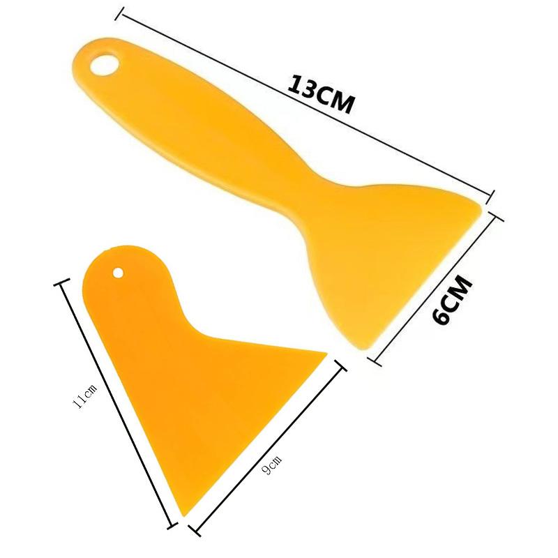 8Pcs Plastic Thick Scraper Car Vinyl Wrap Triangle Tinting Squeegee Mobile Phone Film Decal Sticker Scraper Auto Cleaning Tool