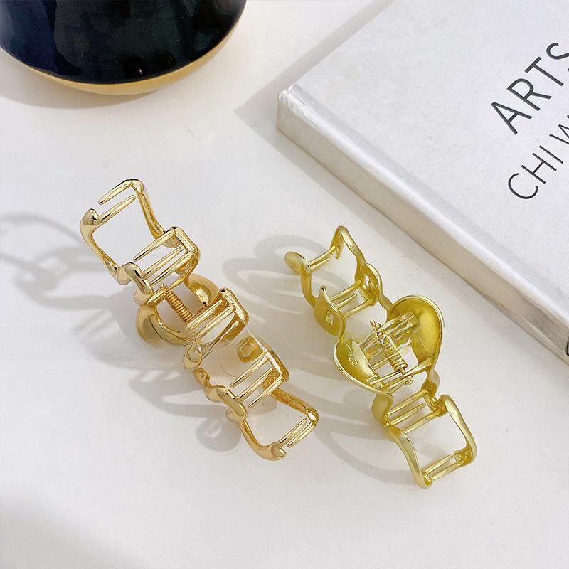 Luxe Hair Alloy Claw Clip For Stunning Style With Smooth Geometry And Rich Choices Color