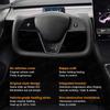 Tesla Yoke Steering Wheel 2.0 Leather Stitch Color Block Cover for Model 3 & Model Y