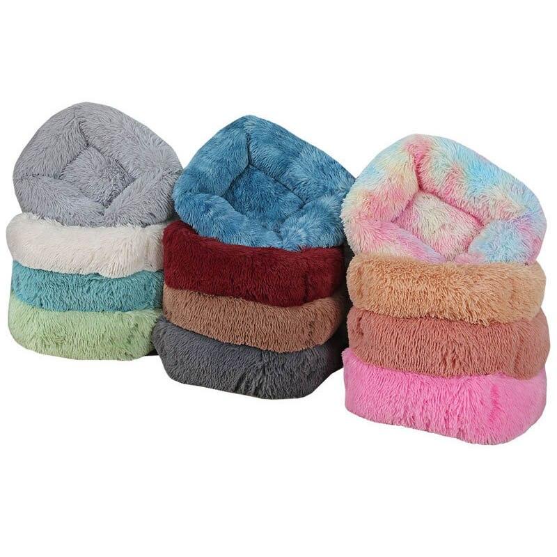 Morbido e lungo peluche Letto per cani Inverno Letto per gatti Chihuahua Yorkie Cucciolo Cuscino Letto per cani di piccola taglia Caldo divano letto per animali domestici per cani Gatti