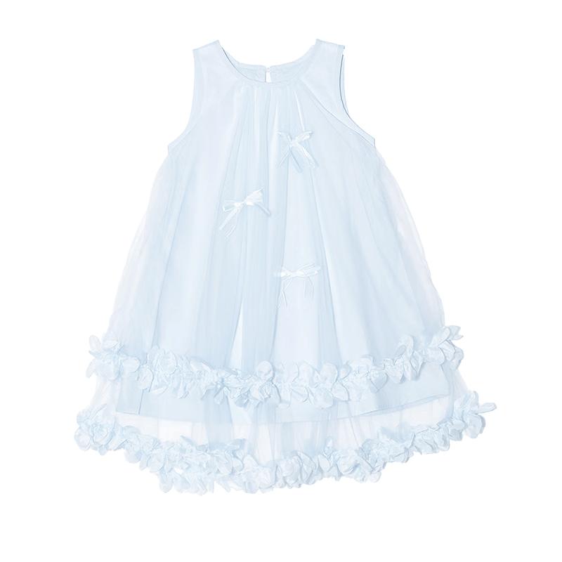 

Fulomi Girls Summer Sweet Princess Mesh Dress 150