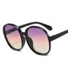 Classic Big Frame Luxury Women Sunglasses Brand Designer Fashion Plastic Vintage Round Gradient Sun glasses Uv400 Eyewear